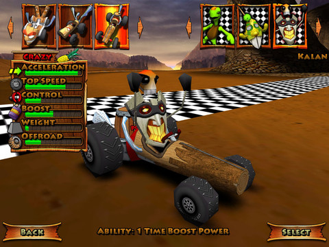 Tiki Kart 3D, un gioco gratuito di corse di kart