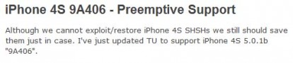 TinyUmbrella si aggiorna ed introduce il supporto alla build “9A406” di iOS 5.0.1 per iPhone 4S
