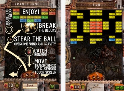 Transformoid: un arkanoid game classico