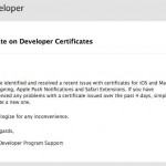 Apple ha corretto un problema relativo ai certificati delle app
