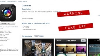 Una falsa versione di Camera+ è stata rimossa dall’App Store
