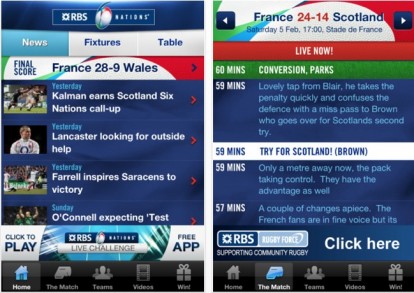 RBS 6 Nations Championship: l’app per essere sempre aggiornato sul 6 Nazioni di rugby