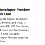 Rilasciato anche Xcode 4.4 Developer Preview per Mountain Lion