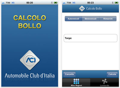 AciCalcoloBollo: l’applicazione ufficiale dell’A.C.I. approda su App Store
