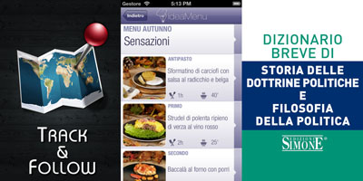 iPhoneItalia Quick Review: Track & Follow, Idea Menu Vol.1 e Dizionario Breve di Storia delle dottrine politiche e filosofia della politica