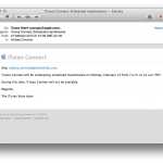 Sviluppatori: iTunes Connect sarà in manutenzione il giorno 13 febbraio