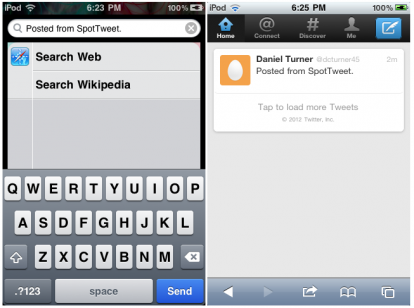 SpotTweet, pubblica gli aggiornamenti su Twitter dalla pagina di Spotlight – Cydia