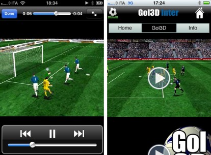 Gol3D, l’app per vedere in tempo reale le riproduzioni dei gol della propria squadra del cuore