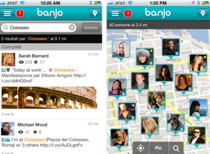 Ban.jo, l’app per individuare la posizione degli amici di Facebook, Twitter e altri social network