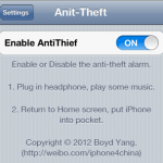 Anti-Theft, un nuovo antifurto per iPhone – Cydia
