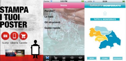 iPhoneItalia Quick Review: Stampa i tuoi poster, Ricette di Bellezza, Il Golosario Monferrato