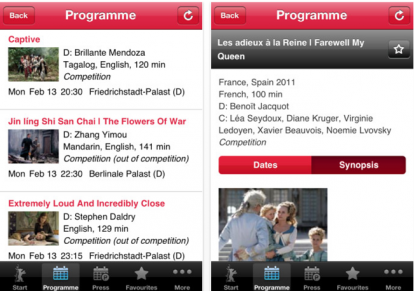 Berlinale 2012, l’app ufficiale del Festival del Cinema di Berlino