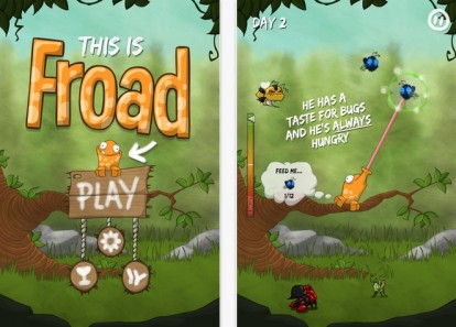 Froad: rana golosona su iPhone