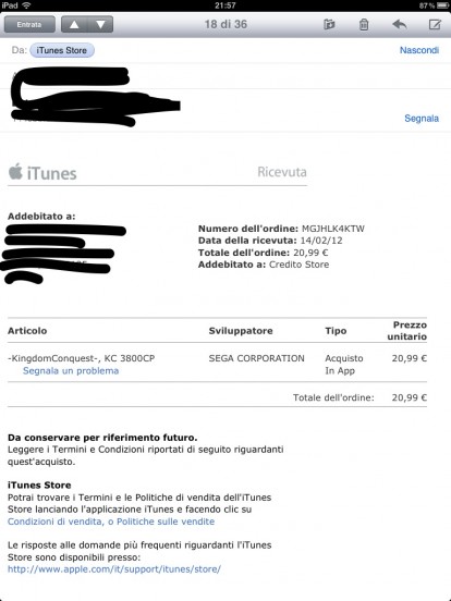 Caso di account iTunes “derubato” anche in Italia?