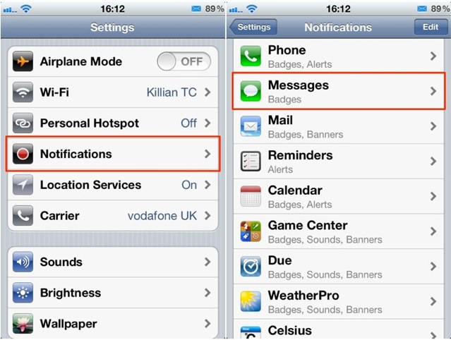 Open phone settings. Баннер напоминания IOS. Turn off Phone Notifications. Turn off IMDB Notifications.