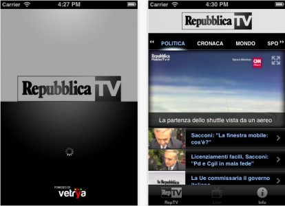 Repubblica TV, tutti i video a cura del noto quotidiano italiano a portata di iPhone