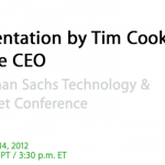 Apple pubblica un file audio con l’intero intervento di Tim Cook alla Goldman Sachs Conference