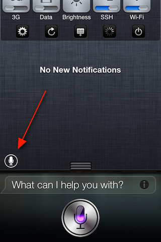 SiriLaunch, apri Siri dal Centro Notifiche del tuo iPhone – Cydia