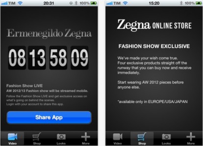 Zegna LIVE, l’applicazione ufficiale dedicata al prestigioso marchio Ermenegildo Zegna