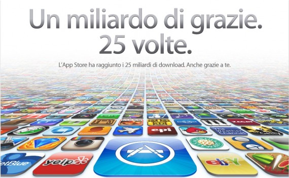 Raggiunti i 25 miliardi di download su App Store!