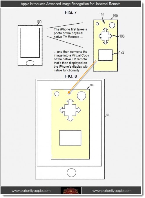Un brevetto mostra l’iPhone utilizzato come telecomando universale