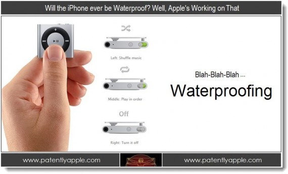 Apple registra i brevetti di un iPod Shuffle resistente all’acqua ed un connettore a 30-pin combinato con una presa Jack