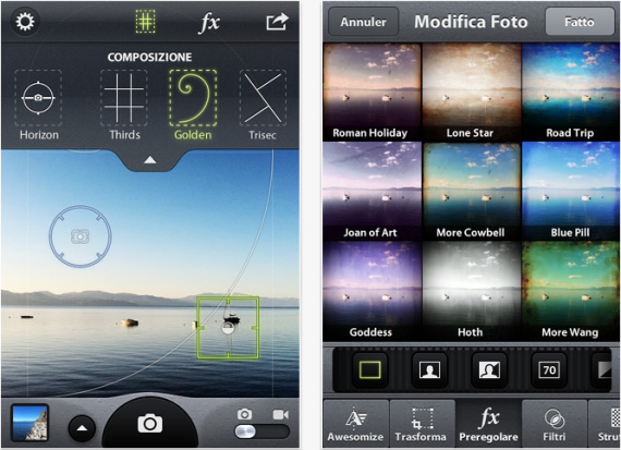 Camera Awesome, per aggiungere effetti alla vostra fotocamera