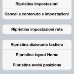 Come ripristinare contenuti e impostazioni senza usare iTunes