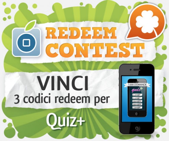 CONTEST: vinci 3 codici redeem per Quiz+ [VINCITORI]