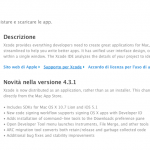 Apple rilascia Xcode 4.3.1