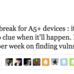 Pod2G: “Il jailbreak di iOS 5.1 sui dispositivi A5 e successivi è ancora lontano”