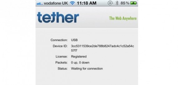 Theter rilascia iTheter, una web app in HTML5 che consente il thetering da iPhone senza necessità di jailbreak!