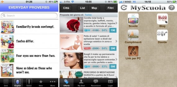 iPhoneItalia Quick Review: MyScuola, DealMappy e Everyday Proverbs