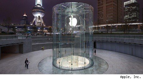 Apple ottiene il brevetto firmato da Steve Jobs per il design dell’Apple Store di Shanghai