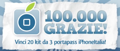 CONTEST 100.000 grazie! Vinci 20 kit da 3 portapass iPhoneItalia [VINCITORI]