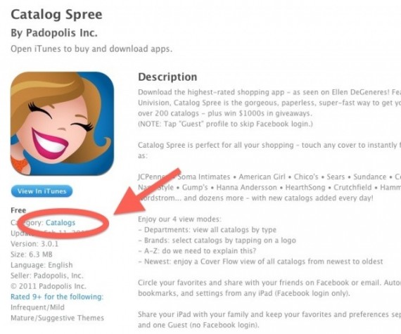 Apple introduce la nuova categoria “Cataloghi” su App Store