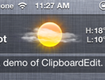 ClipboardEdit for Notification Center, gestisci la clipboard dal Centro Notifiche – Cydia
