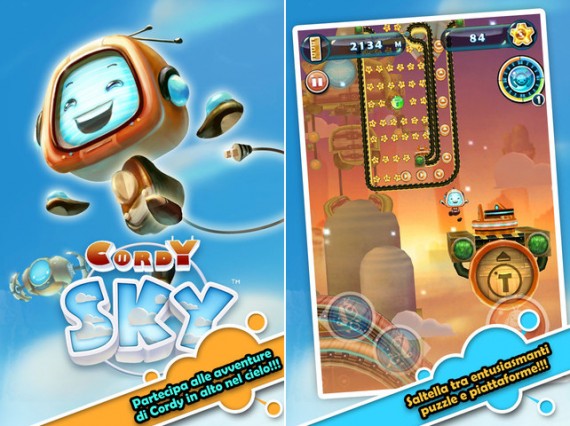 Cordy Sky: arriva su App Store il nuovo capitolo di uno dei platform games più apprezzati per iOS