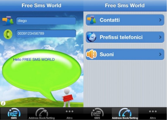 Invia SMS gratuiti verso tutti gli operatori con FreeSMSWorld