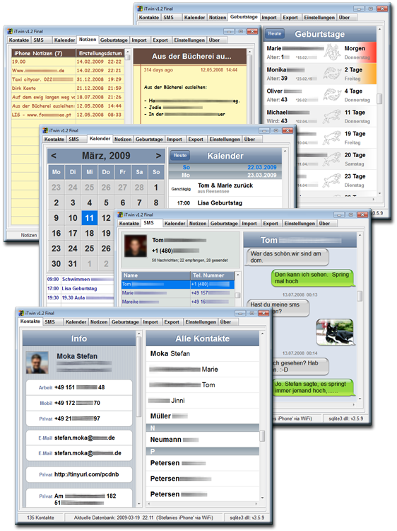 iTwin: visionare contatti, sms, calendario, note e chiamate recenti sul proprio PC Windows e salvarne una copia – La recensione di iPhoneItalia