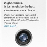 Apple estende il nome “iSight” anche alla fotocamera posteriore di iPhone 4 e 4S