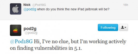 Pod2G già al lavoro sul jailbreak untethered di iOS 5.1