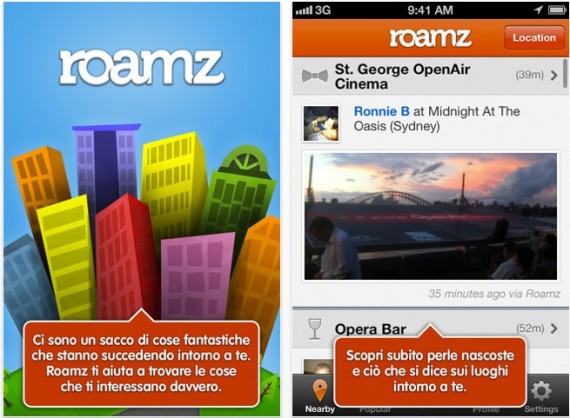 Roamz: il social network che ti informa su quello che accade intorno a te