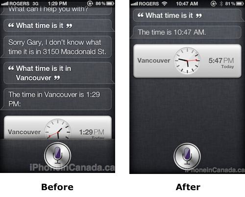 Implementate alcune funzioni di Siri in Canada
