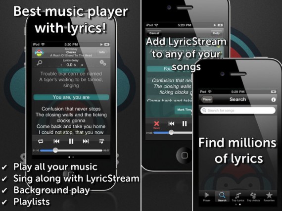 SongFreaks: visualizza i testi delle tue canzoni a tempo di musica