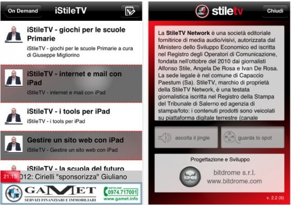 L’app StileTV si aggiorna e aggiunge la sezione On Demand