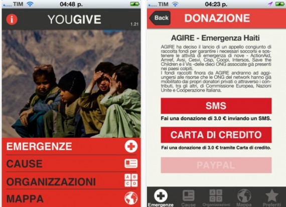 YouGive, l’app per effettuare donazioni dall’iPhone