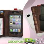 Cover portfolio in pelle per iPhone in offerta a 14,90€