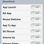 ShowFlash, il tweak per visualizzare l’effetto flash quando viene completata un’azione – Cydia