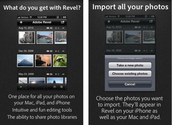 Adobe Revel si aggiorna con il supporto al retina display e nuove interessanti caratteristiche